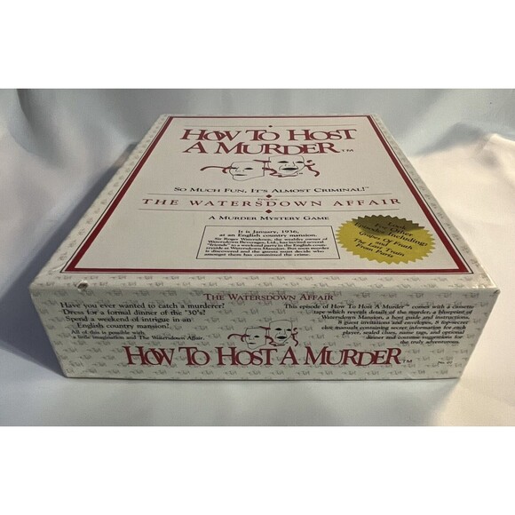 Vintage "How To Host A Murder: The Watersdown Affair" Dinner Party Game 1986 - Picture 3 of 13